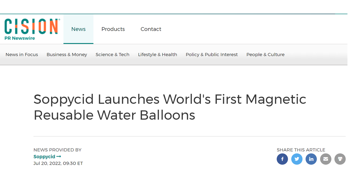 Cision PR Newswire Recommends Soppycid®