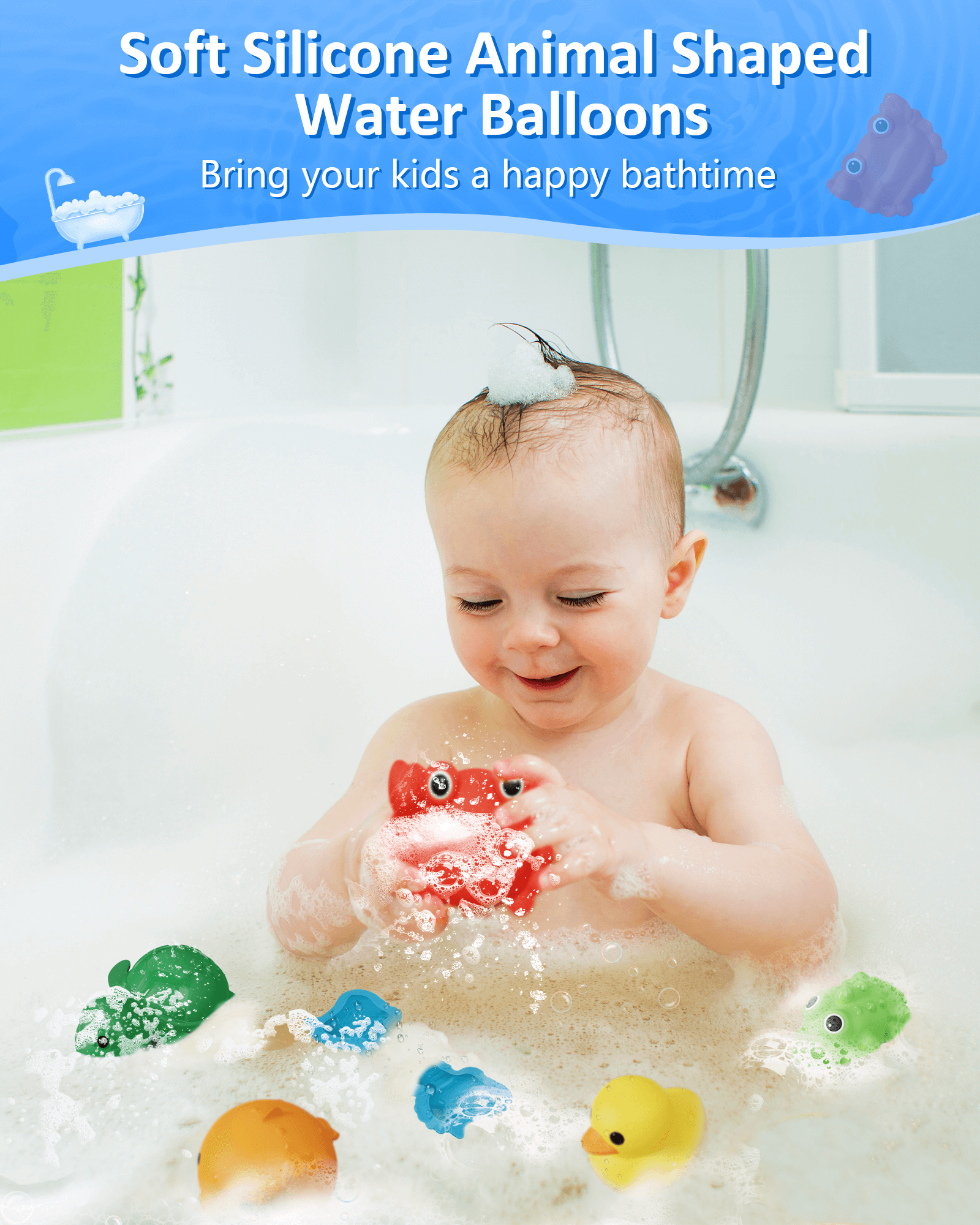 Soppycid® Toddler Mold-Free Reusable Bath Toy