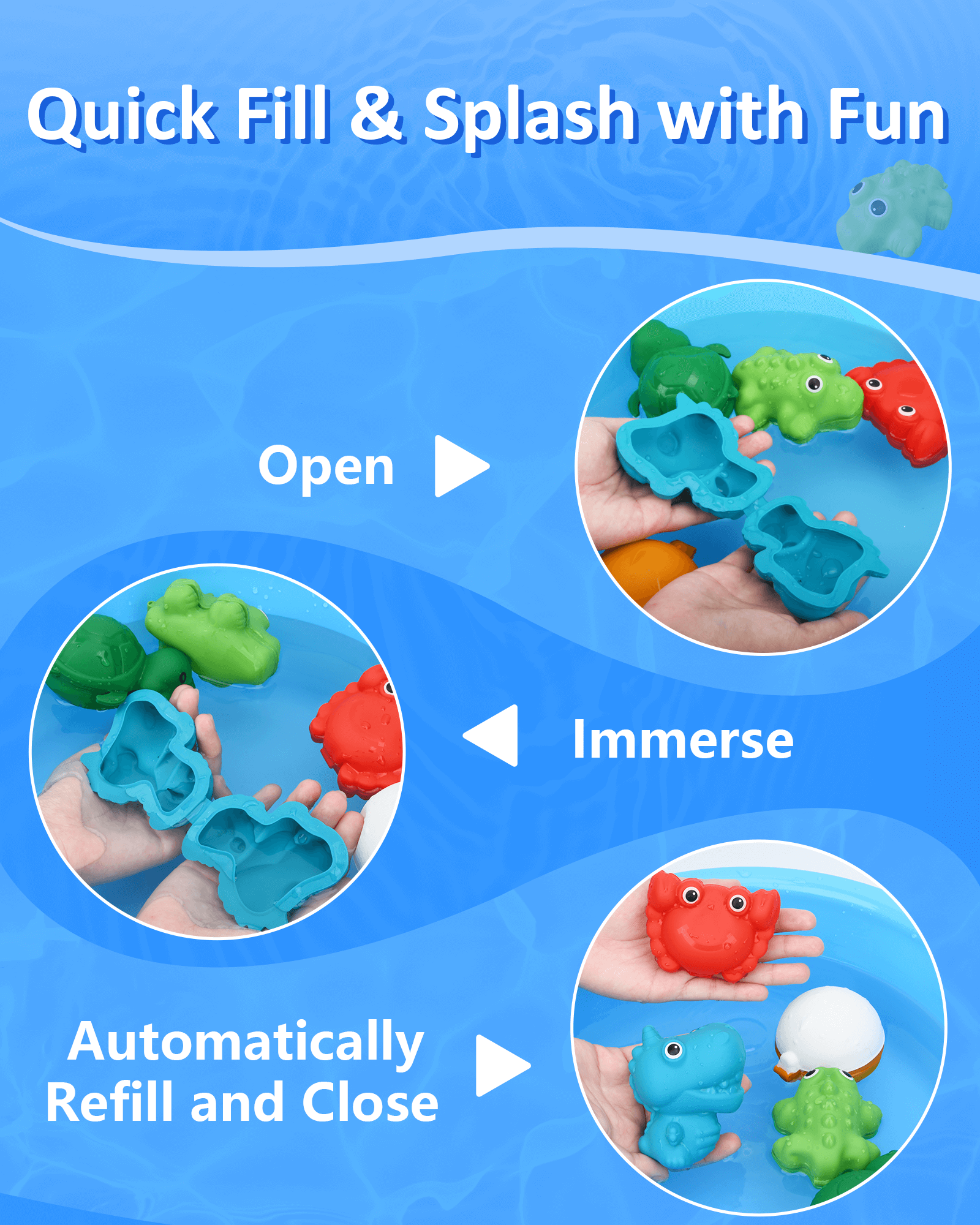 Soppycid® Toddler Mold-Free Reusable Bath Toy