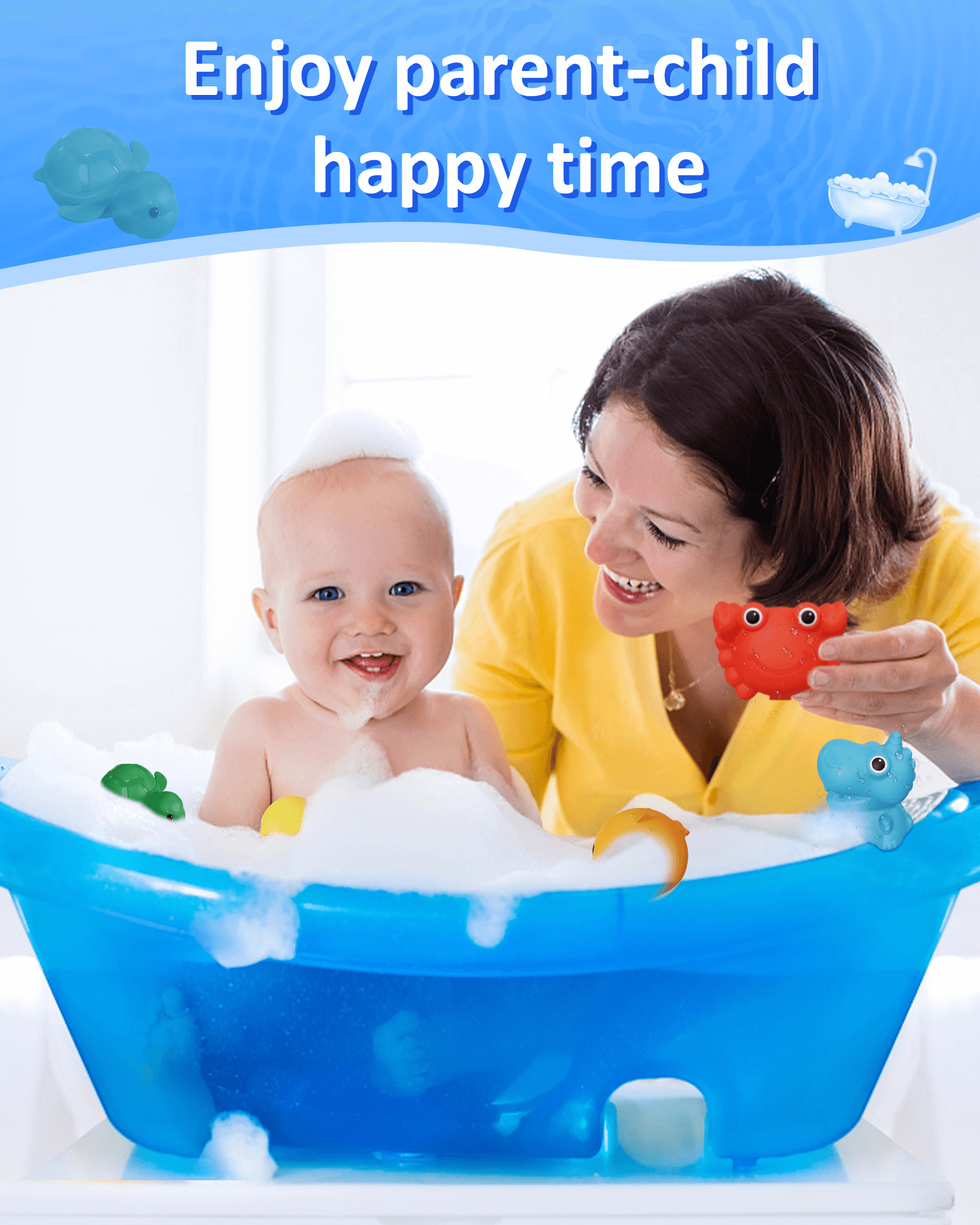 Soppycid® Toddler Mold-Free Reusable Bath Toy