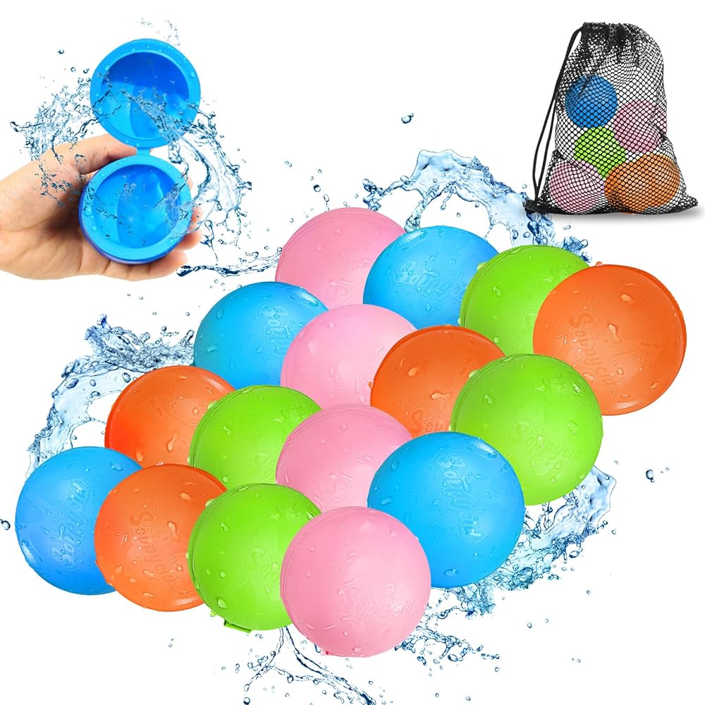 Soppycid Reusable Water Balloons (Colorful Version)