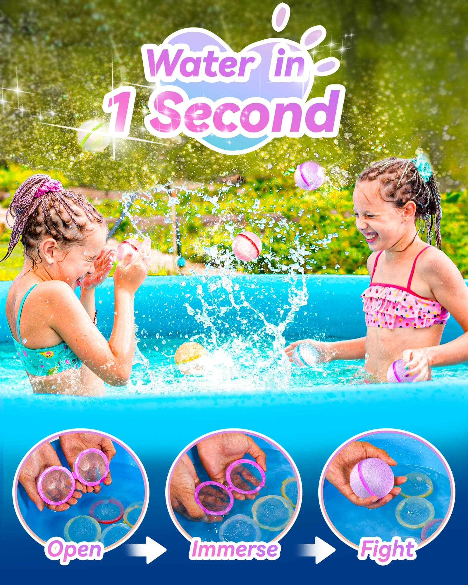 reusable water balloons, water balloons, refill water balloons, magnetic water balloons, water bombs, water fight, summer fun, games with water balloons, water balloons fight, water balloon games for adults, refillable water balloon, how to fill water balloon, balloon party idea, birthday party