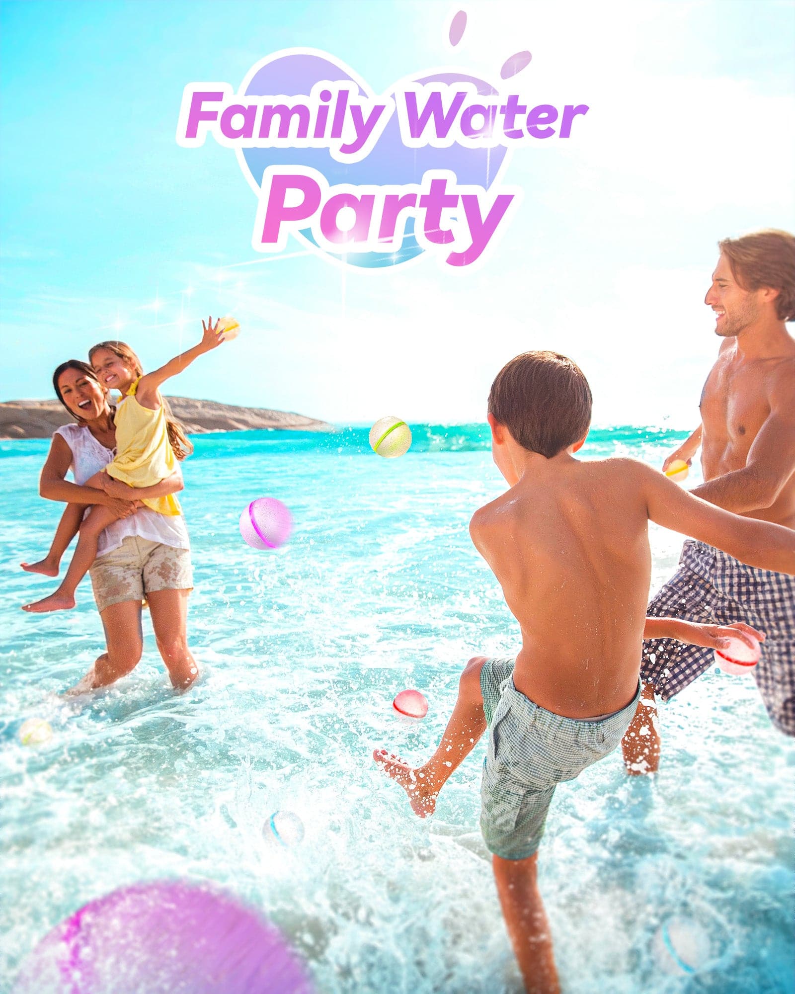 Soppycid Water Balloons Réutilisable Quick Fill - Boules d'eau en silicone  auto-scellantes pour enfants avec sac en filet, jouets aquatiques amusants d'été  en plein air pour les Acti d'extérieur