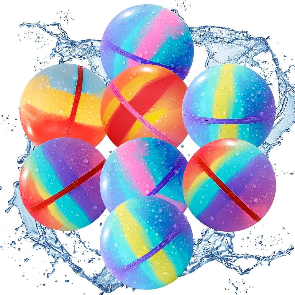 Soppycid Reusable Water Balloons (Rainbow Version）