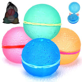 Soppycid Self-Sealing Reusable Water Balloons（Transparent Version)