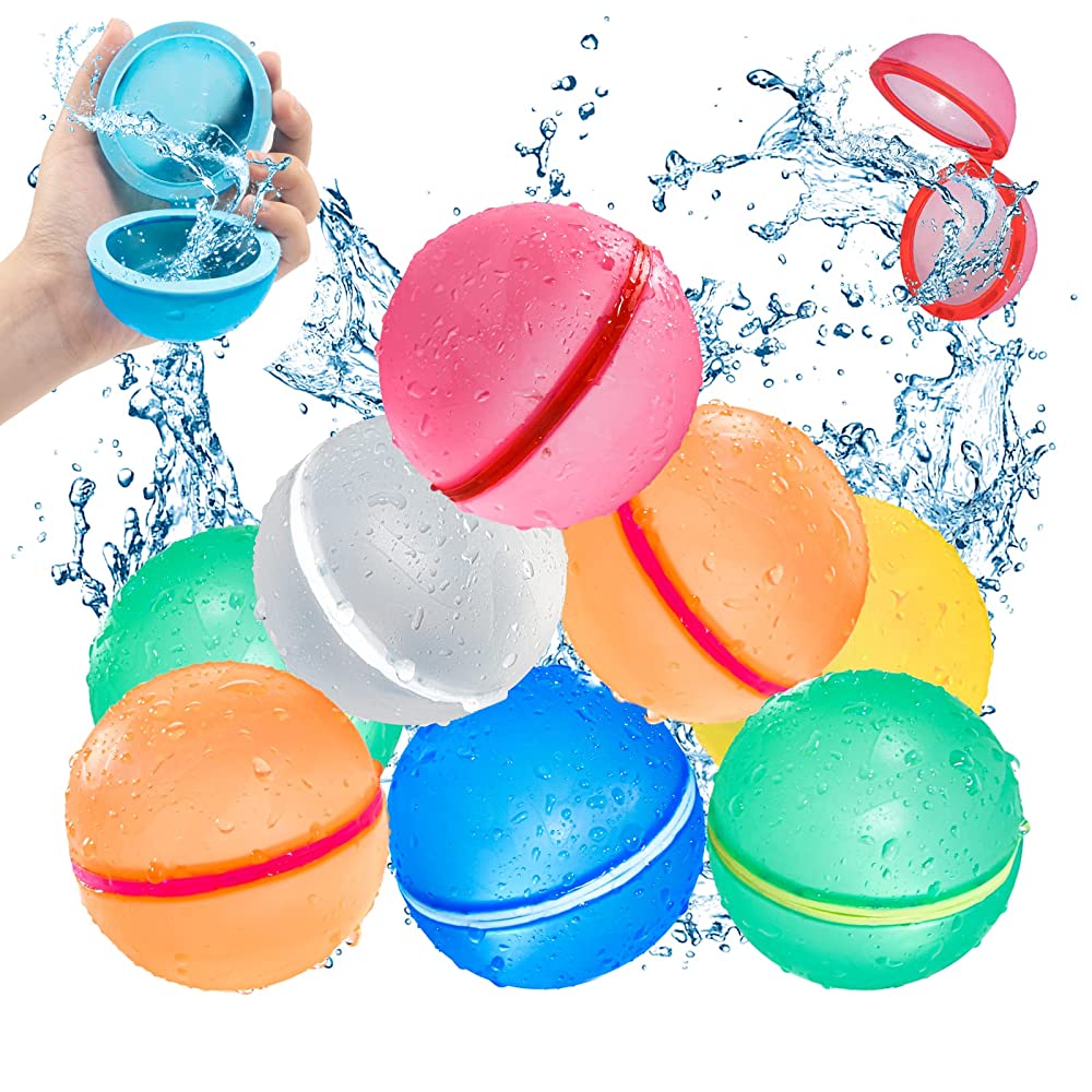 Soppycid Self-Sealing Reusable Water Balloons（Transparent Version)